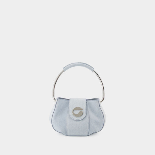 Sac Denim Ring Pouch - Coperni - Coton - Bleu
