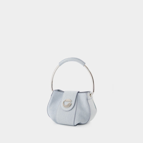 Sac Denim Ring Pouch - Coperni - Coton - Bleu