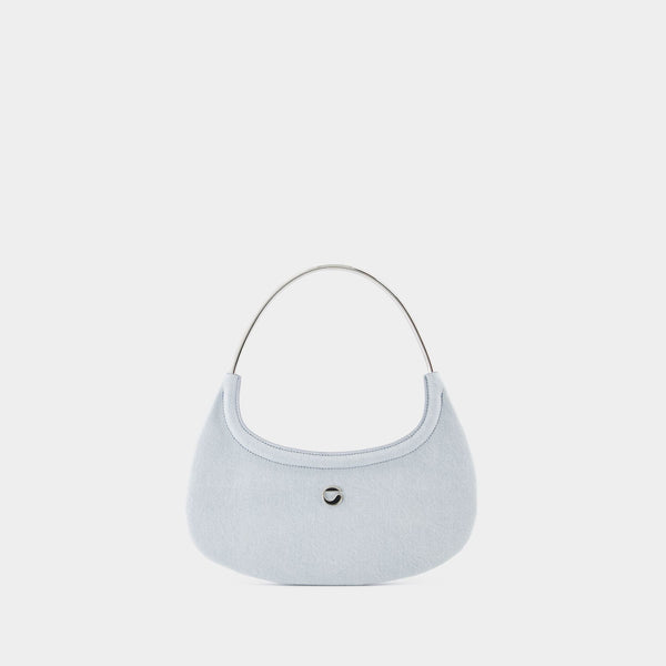 Sac Ring Baguette Swipe - Coperni - Denim - Bleu