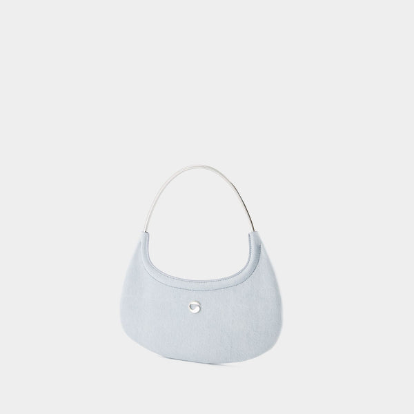 Sac Ring Baguette Swipe - Coperni - Denim - Bleu