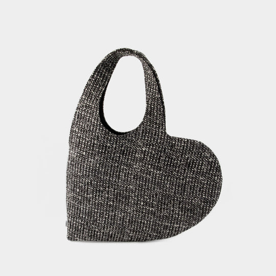 Cabas Heart - Coperni - Tweed - Noir
