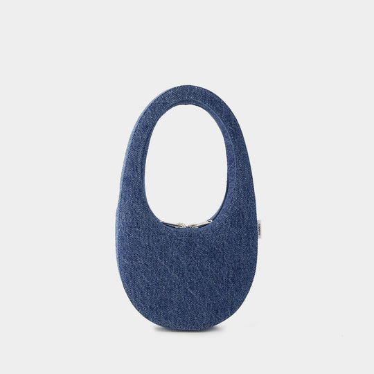 Sac À Bandoulière Swipe Mini - Coperni - Denim - Washed Blue