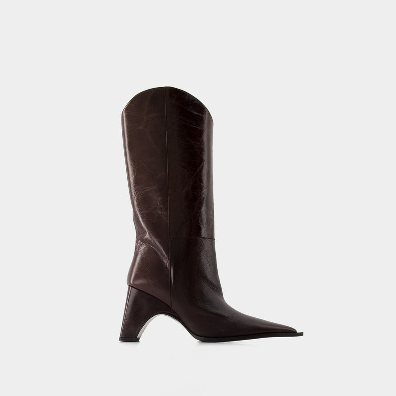 Bottes Bridge Cowboy - Coperni - Cuir - Marron