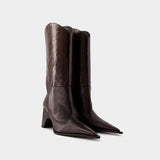 Bottes Bridge Cowboy - Coperni - Cuir - Marron