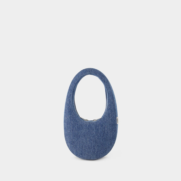 Sac À Main Denim Mini Swipe - Coperni - Toile - Bleu Délavé