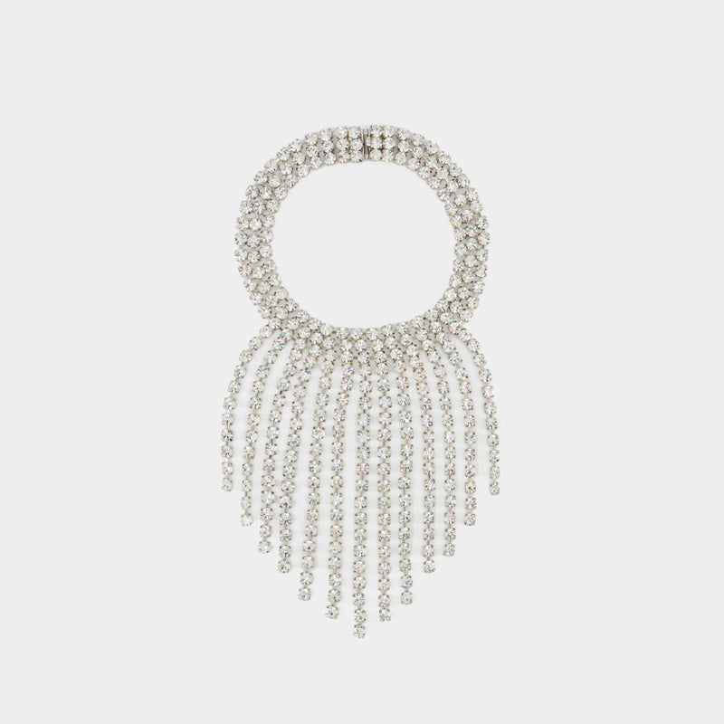 Collier Crystal With Fringes - Alessandra Rich - Laiton - Cry-Silver
