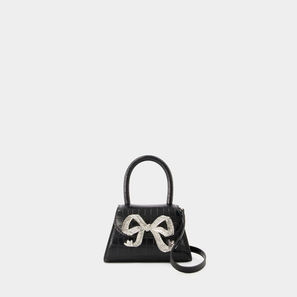 Sac À Main Bow Micro - Self Portrait - Cuir - Noir
