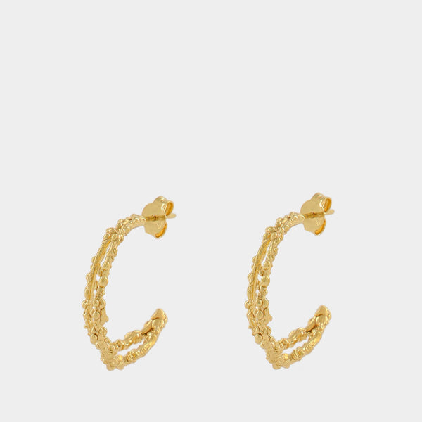 Boucles d'Oreilles The Crumbling Rock en Or
