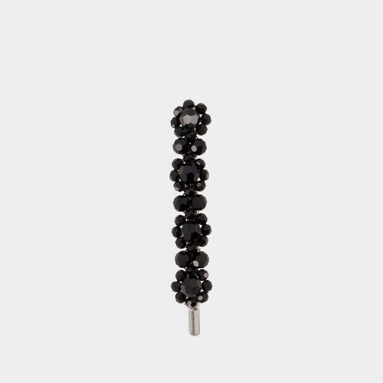 Barrette Flower Medium - Simone Rocha - Cristal - Noir