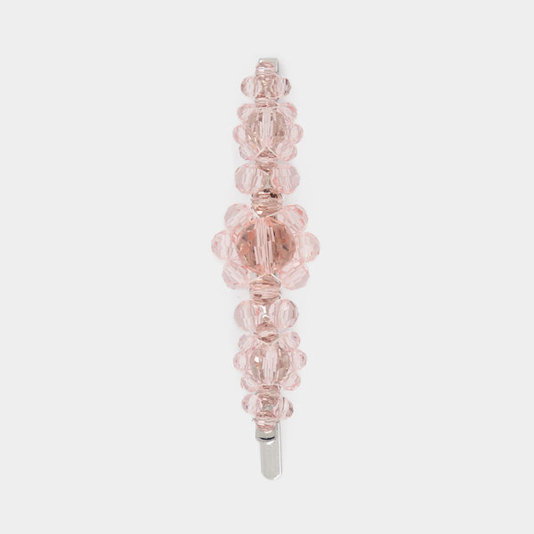 Barrette Medium Flower - Simone Rocha - Strass - Rose