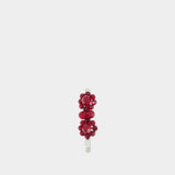 Barrette Mini Flower - Simone Rocha - Cristal - Rouge