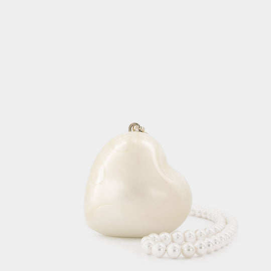 Bracelet Micro Heart en Cuir/Perle