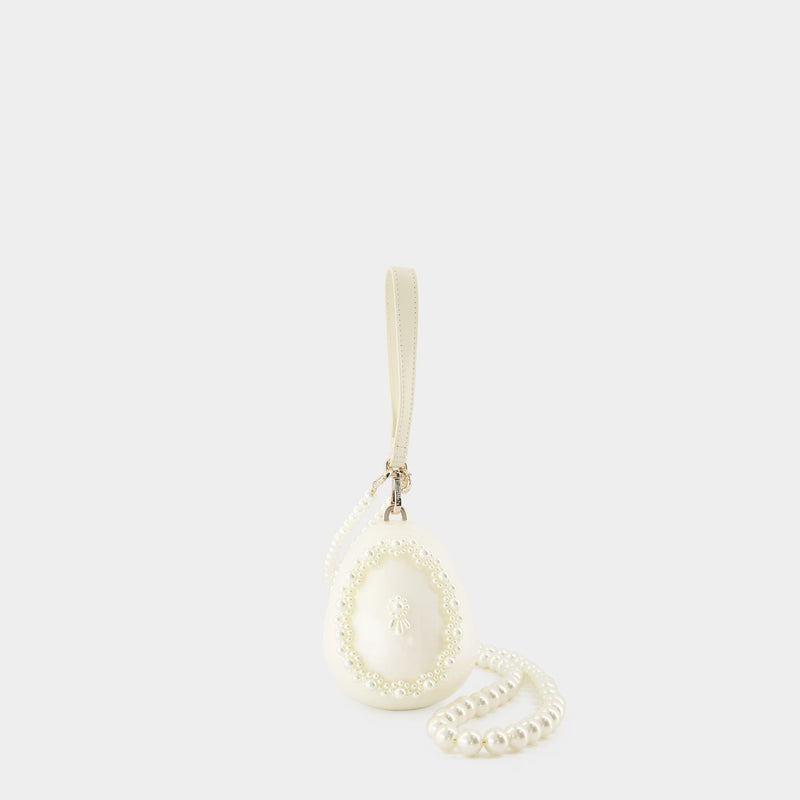 Sac Faberge Micro Egg - Simone Rocha - Blanc Perle