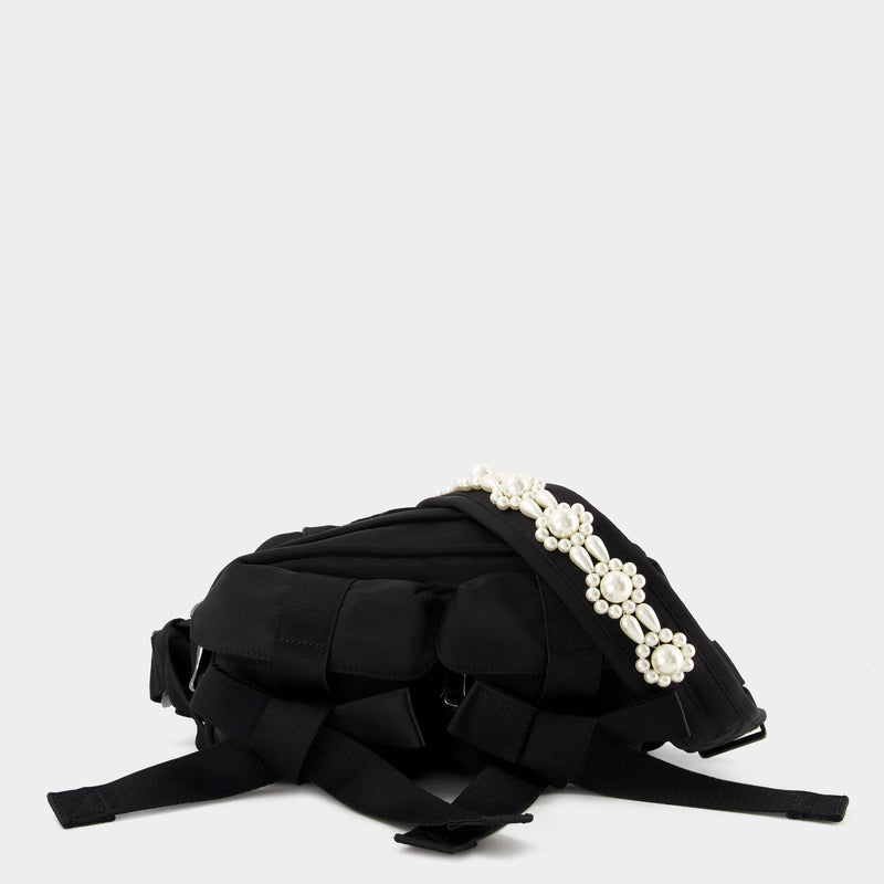 Sac à Bandoulière Bow Bag - Simone Rocha - Nylon - Noir