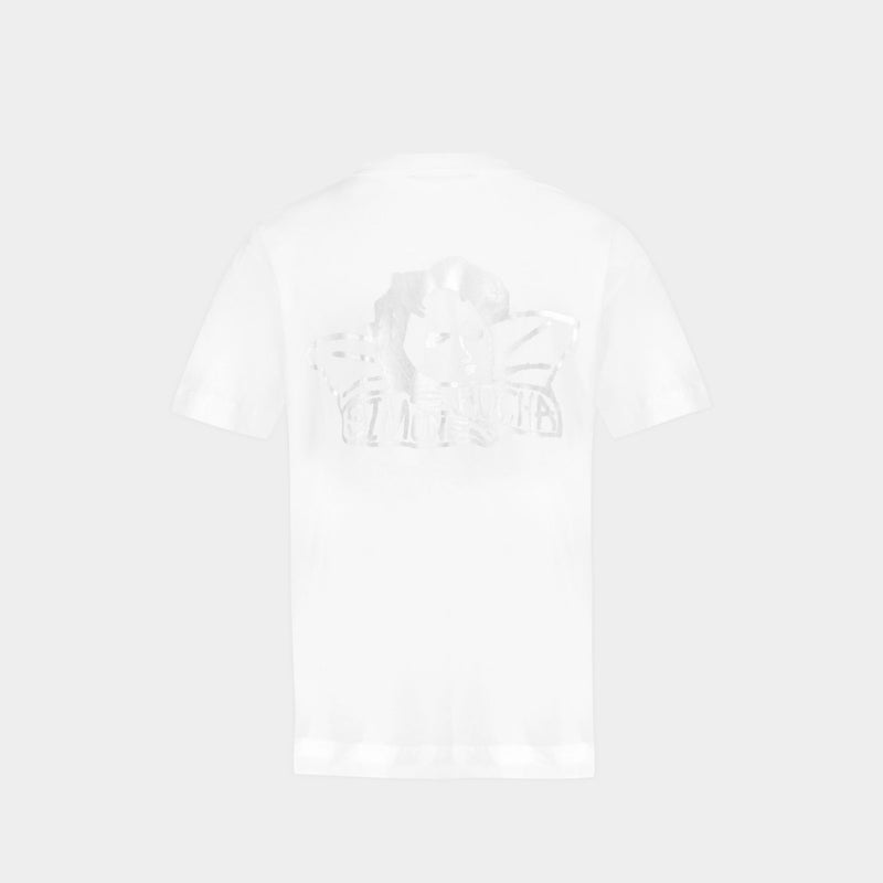 T-Shirt Projet Graphique Ange - Simone Rocha - Coton - Blanc/Argenté
