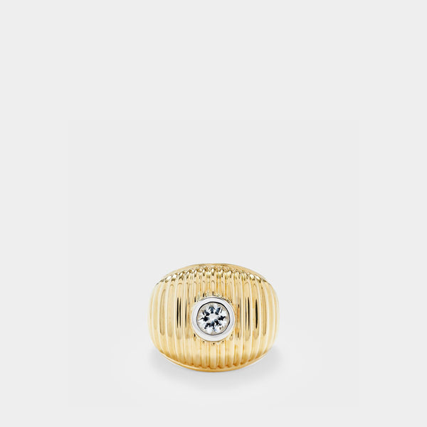 Bague Maxi Berlingot en or 9 et topaze