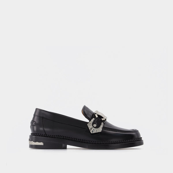 Mocassins en Cuir Noir
