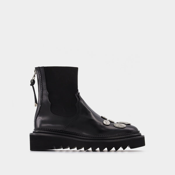 Bottines Aj1228 - Toga Pulla - Cuir - Noir