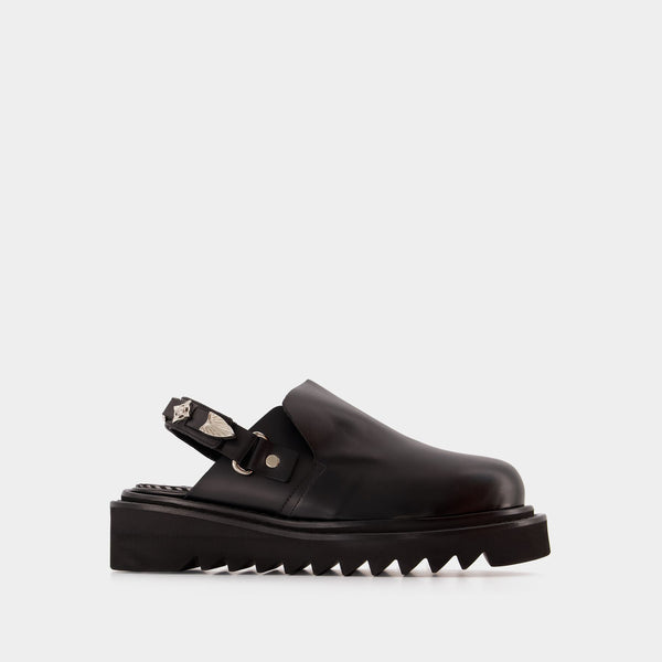 Sandales Aj1249 - Toga Virilis - Cuir - Noir