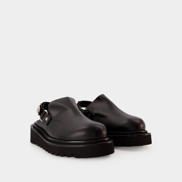 Sandales Aj1249 - Toga Virilis - Cuir - Noir