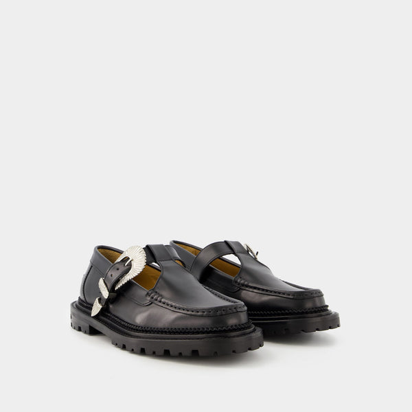 Mocassins AJ1290 -Toga Virilis - Cuir - Noir