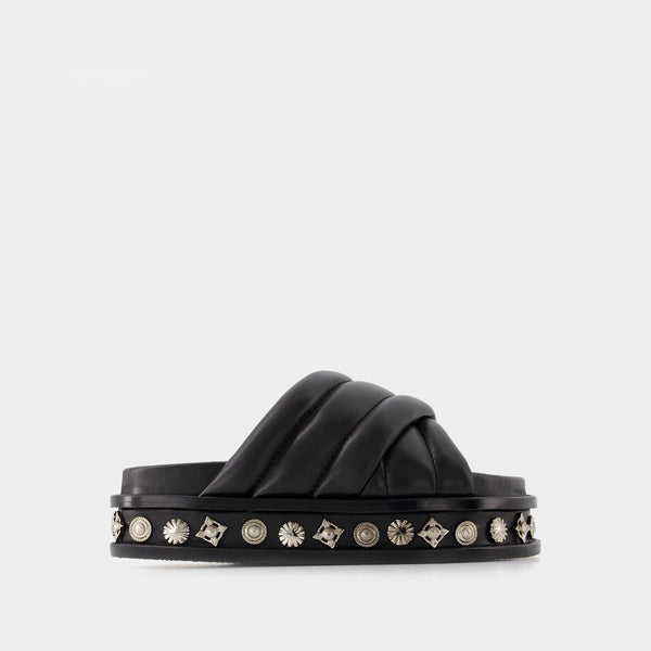 Sandales Aj1281 - Toga Pulla - Cuir - Noir