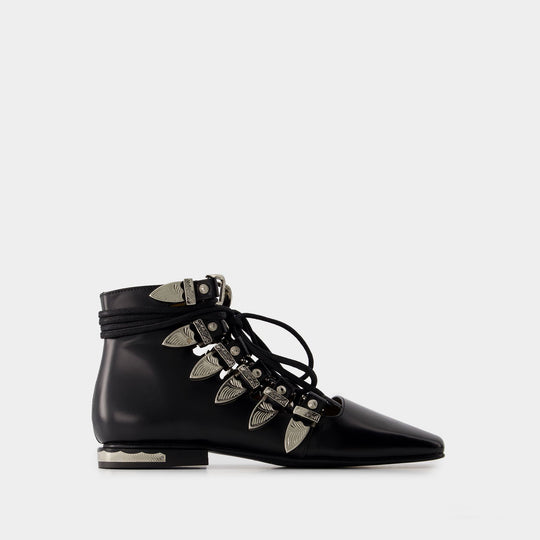 Bottines Aj1284 - Toga Pulla - Cuir - Noir