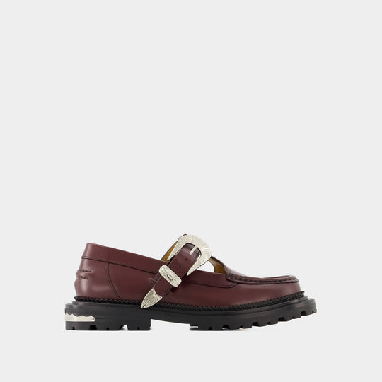 Mocassins Aj1278 - Toga Pulla - Cuir - Bordeaux