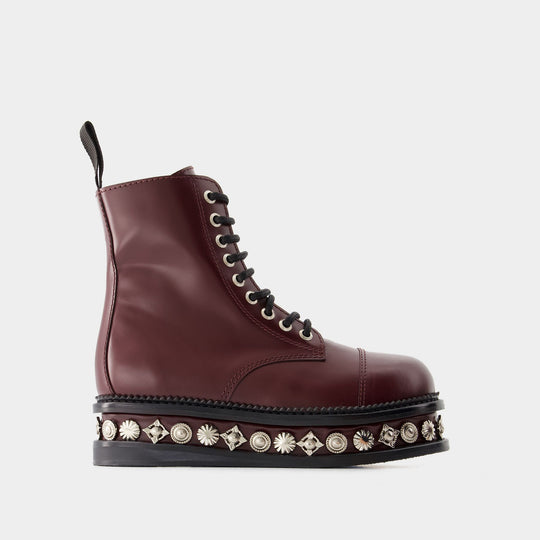 Bottines Aj1287 - Toga Pulla - Cuir - Bordeaux