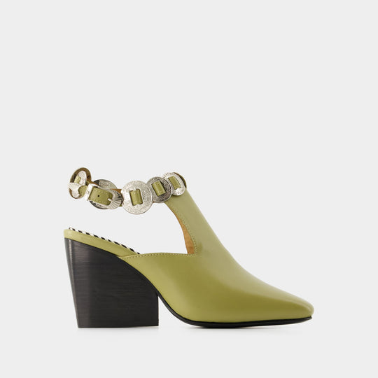 Bottines Aj1308 - Toga Pulla - Cuir - Vert