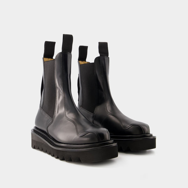 Bottes Aj1146 - Toga Pulla - Cuir - Noir