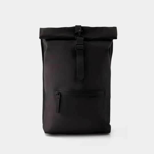 Sac à dos Rolltop Rucksack - Rains - Synthétique - Noir