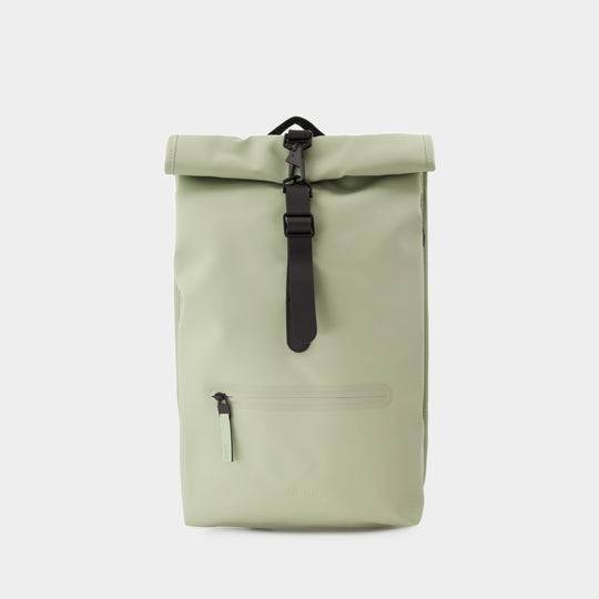 Sac À Dos Rolltop Rucksack - RAINS - Synthétique - Vert