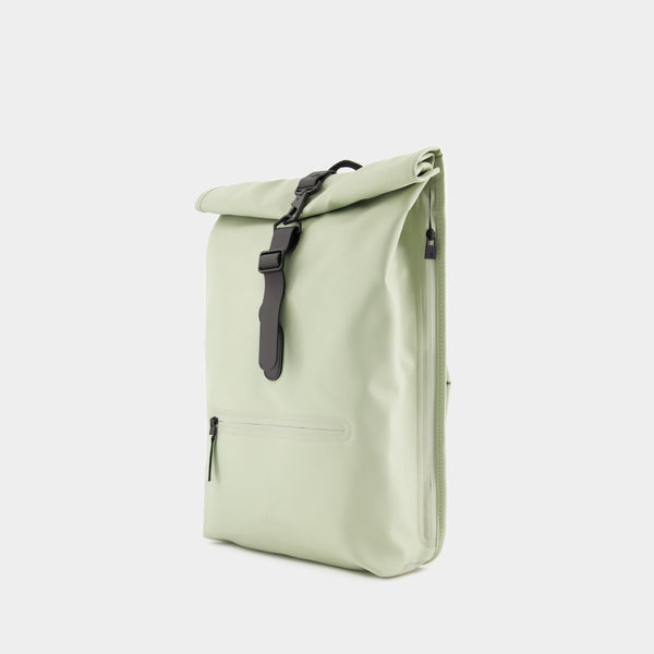 Sac À Dos Rolltop Rucksack - RAINS - Synthétique - Vert