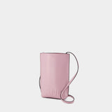 Sac à bandoulière Banner Small - Ganni - Cuir - Pink