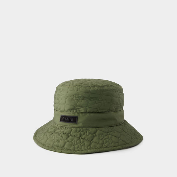 Bob Quilted Tech - Ganni - Synthétique - Kaki