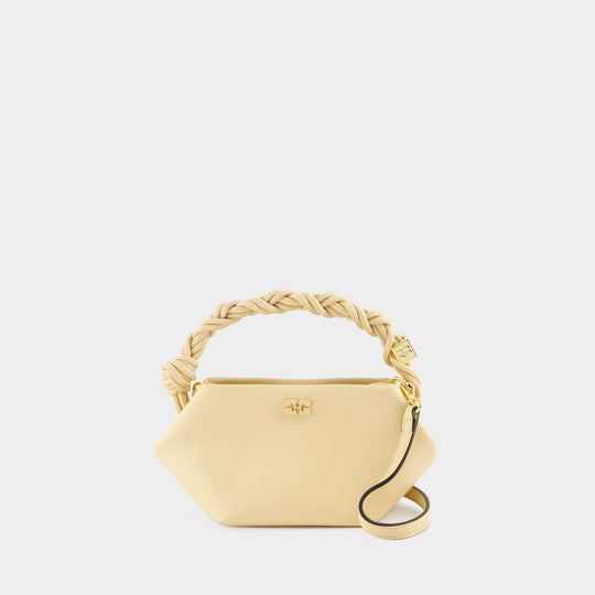 Sac À Bandoulière Ganni Bou Mini - Ganni - Cuir - Beige