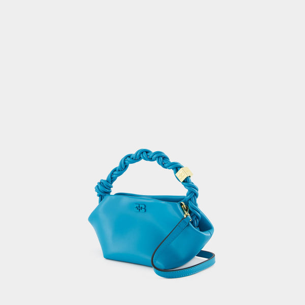 Sac À Bandoulière Ganni Bou Mini - Ganni - Cuir - Bleu