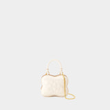 Sac À Bandoulière Butterfly Nano - Ganni - Cuir Synthétique - Beige