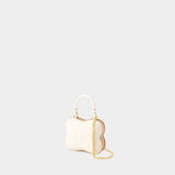 Sac À Bandoulière Butterfly Nano - Ganni - Cuir Synthétique - Beige