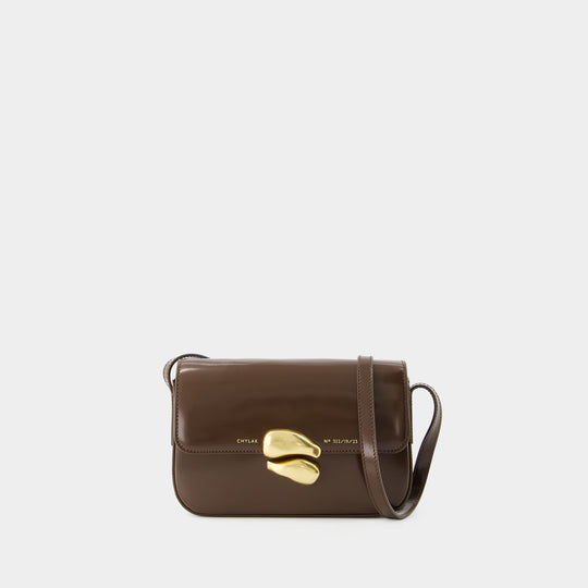 Sac Classique Flap - Chylak - Cuir - Marron Brillant