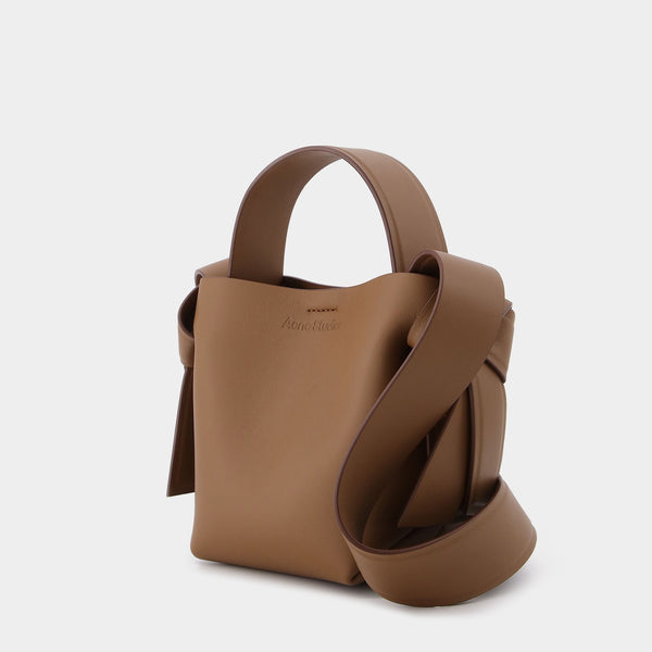 Sac Musubi Micro en Cuir Marron