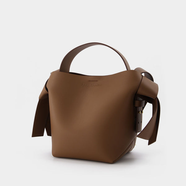 Sac Musubi Mini en Cuir Marron