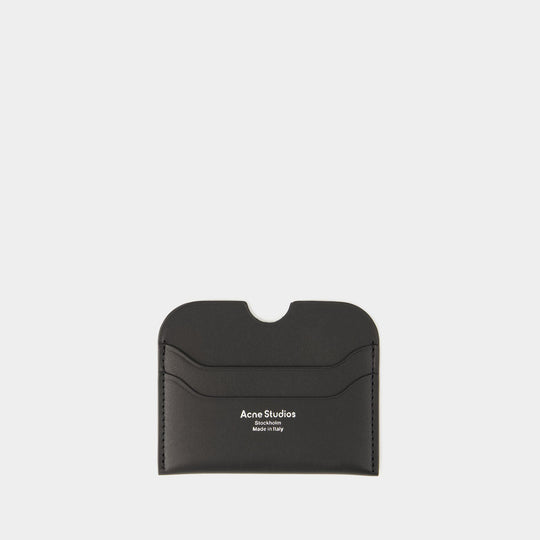 Porte-Carte Elmas Large S - Acne Studios - Cuir - Noir