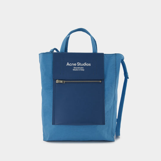 Tote Bag - Acne Studios - Cuir - Bleu Poudré/Bleu