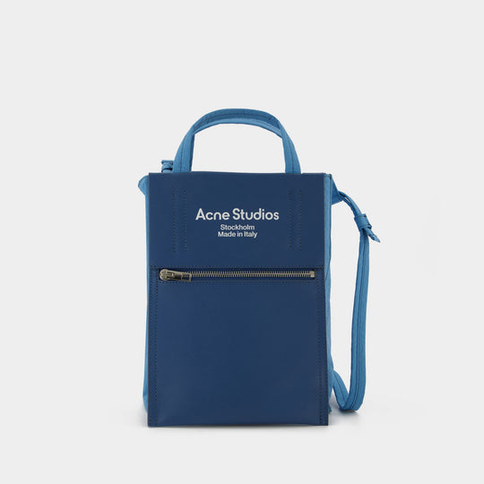 Tote Bag - Acne Studios - Cuir - Bleu Poudré/Bleu