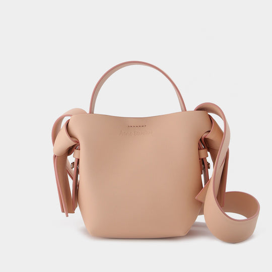 Sac Musubi Micro en Cuir Rose
