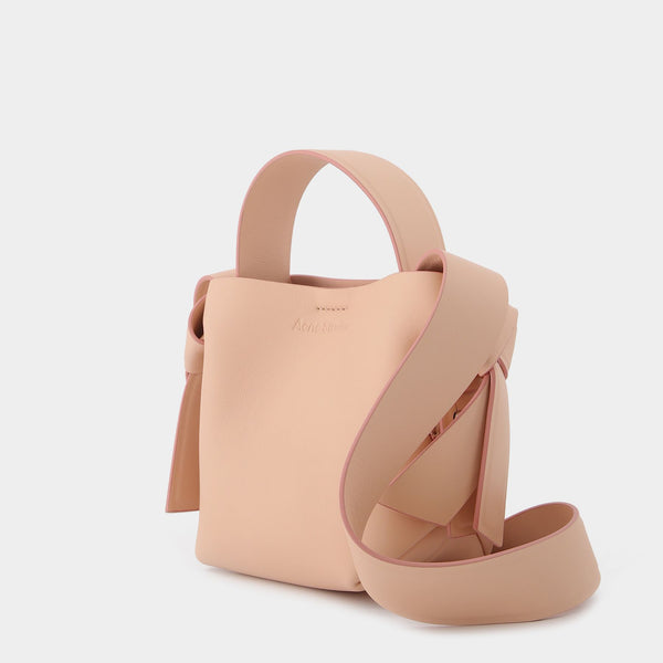 Sac Musubi Micro en Cuir Rose