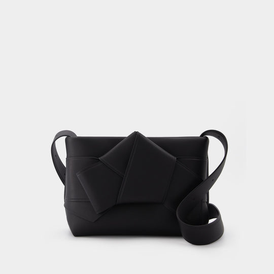 Sac Porté Épaule Musubi en Cuir Noir
