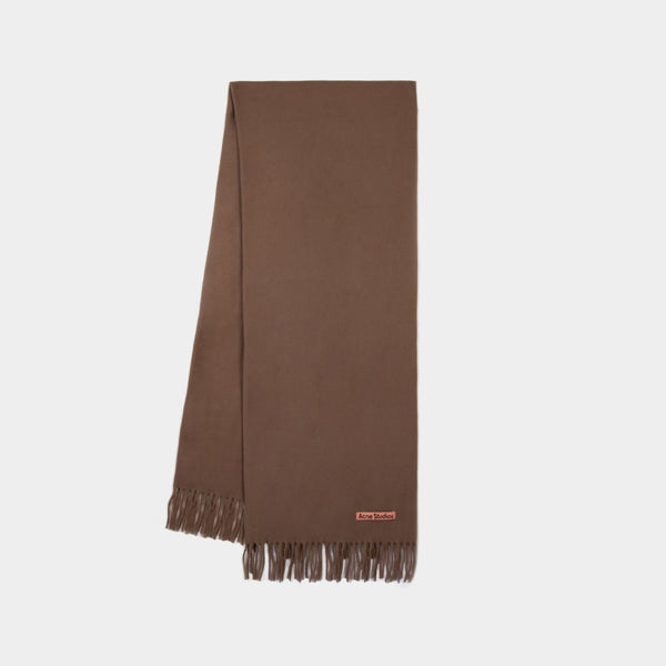 Echarpe à Franges - Acne Studios - Laine - Marron Camel